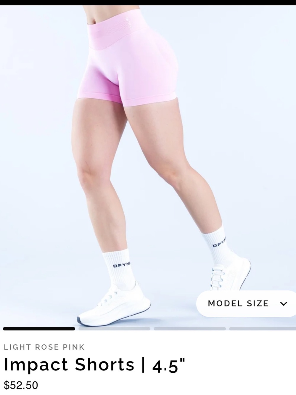 Dyfne Impact Shorts - Light rose pink